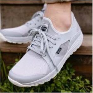 Lems Mesa Glacier Sneaker Trail Shoe Glacier Gray Low Top Slip on Sock S 9